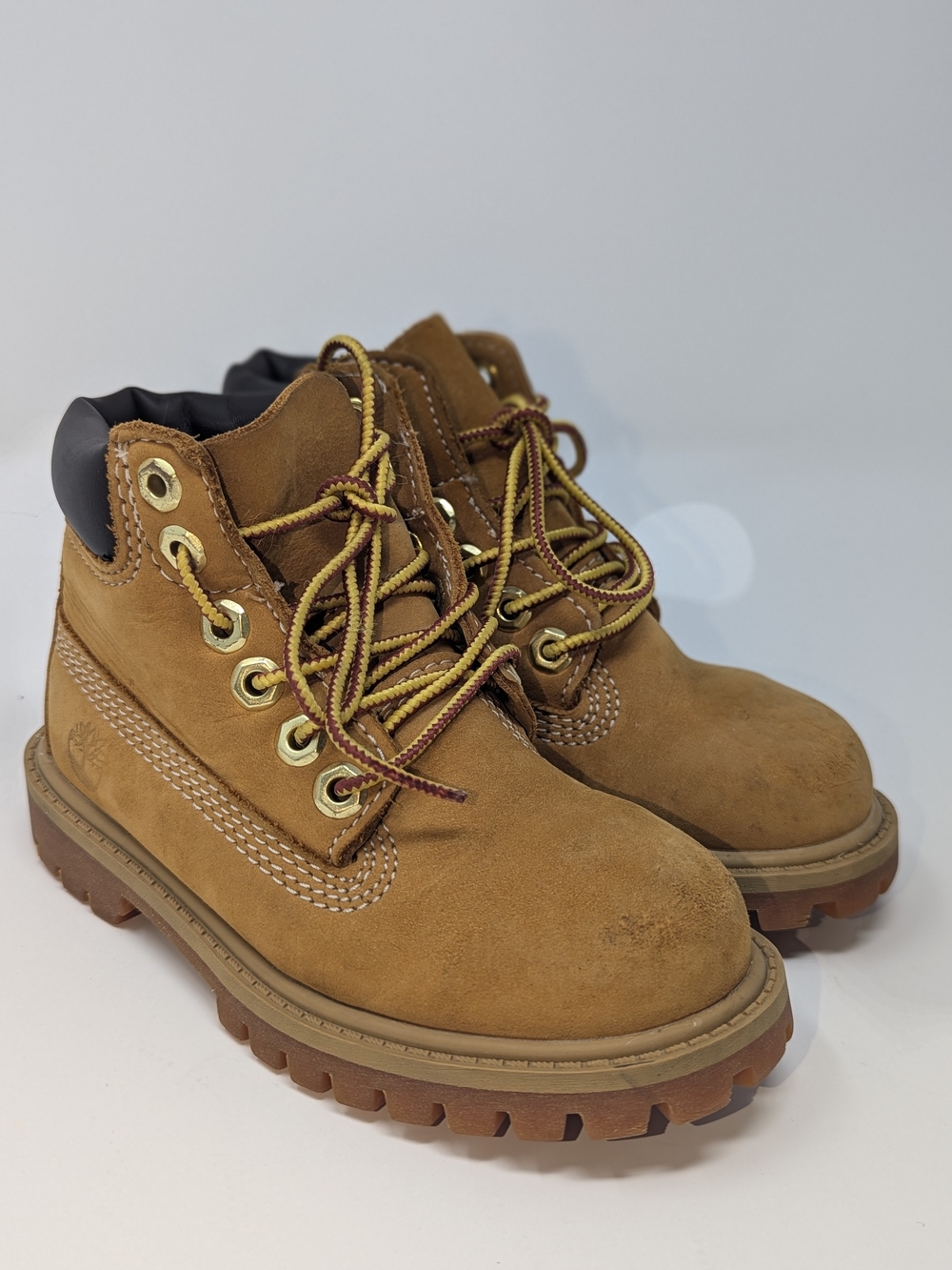 Timberland Kids Wheat/Tan Suede Lace-Up Work Boots